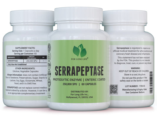 SERRAPEPTASE 250 – Circulatory Enzyme